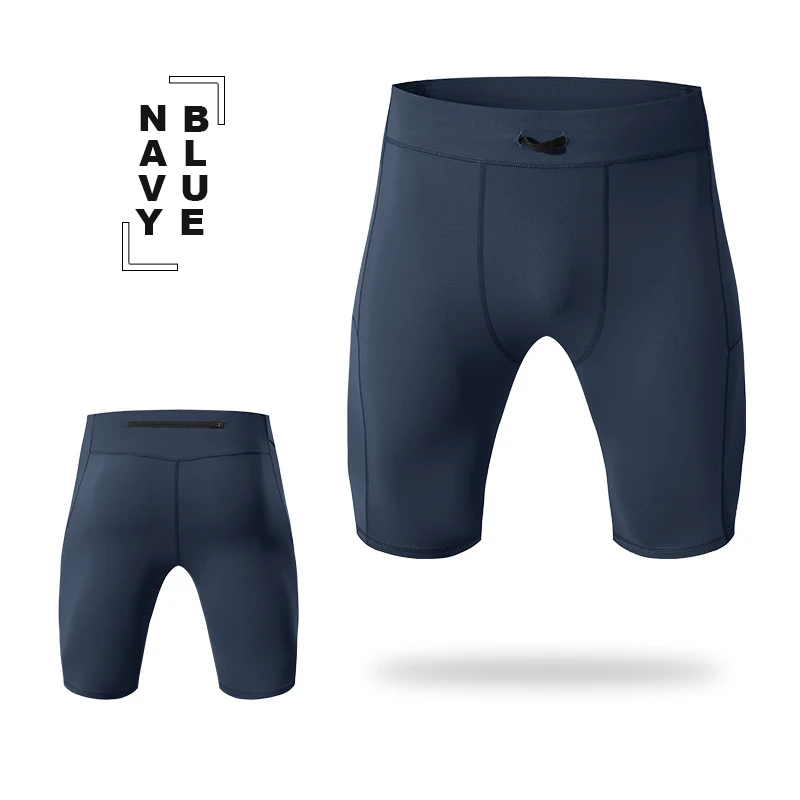 Compressieshorts Heren Sneldrogend Bodybuilding Panty Shorts Fitnessleggings Elastische taille Sportbroeken Gym hardloopshorts Heren