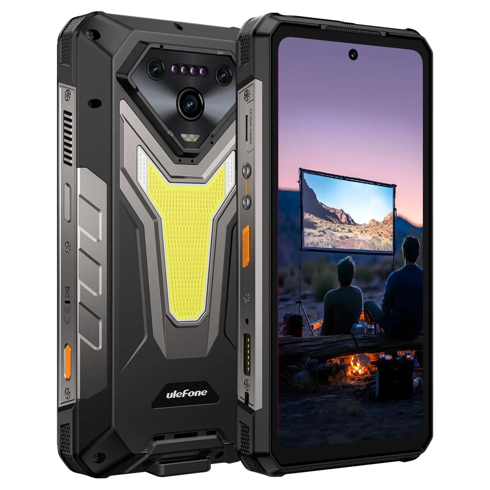 Ulefone Armor 34 Pro+ Rugged Smartphone 5G Projector 6.95" 120Hz 16GB+512GB 25500mAh 66W 64MP Night Vision Android 15 NFC