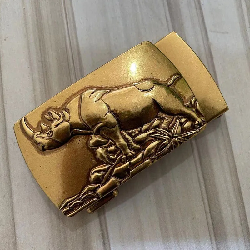 Men's Alloy Animals Belt Buckle Automatic Letter Buckle Fashion Vintage Copper-Coloured Classic Versatile