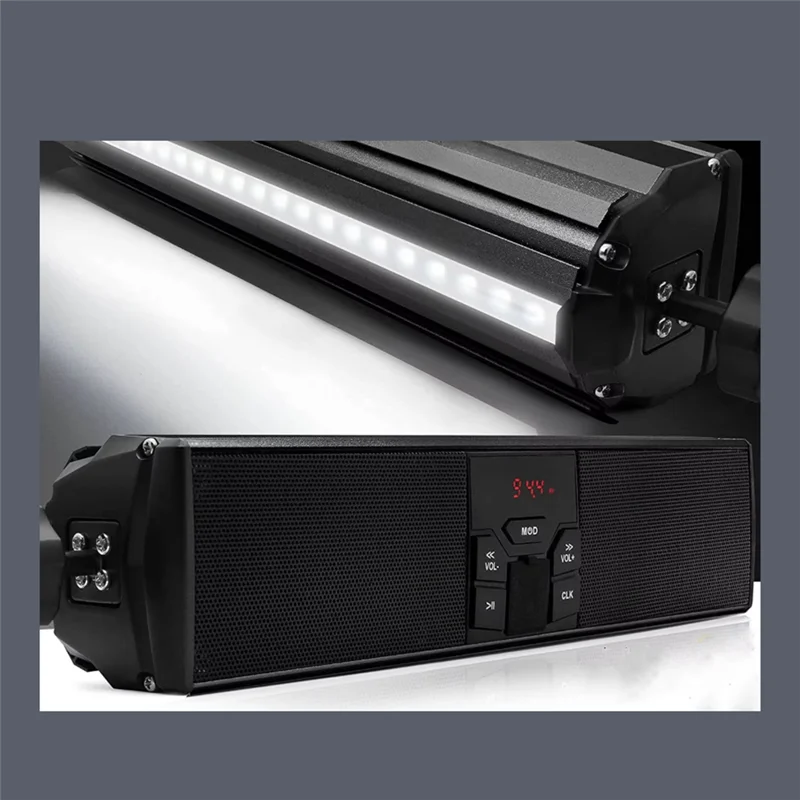 

Dependable-Speaker Subwoofer Bluetooth Player With USB AUX-In FM Radio IP56 Waterproof Modified Loud Volume Black