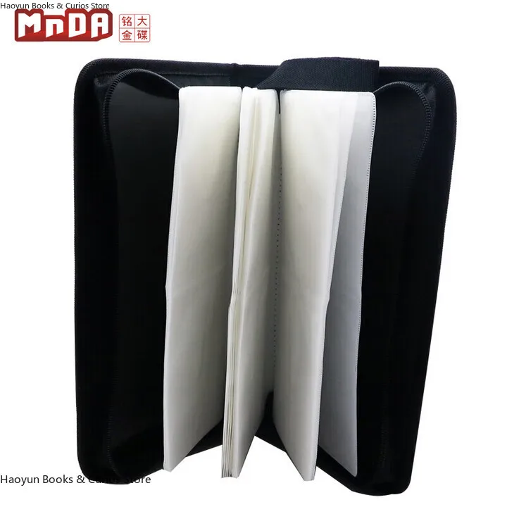 Support de CD pour visière de voiture pour 80 disques, sac de rangement pour CD/DVD en toile bleue, sac en toile, portefeuille pour CD en toile Durable et résistant aux rayures