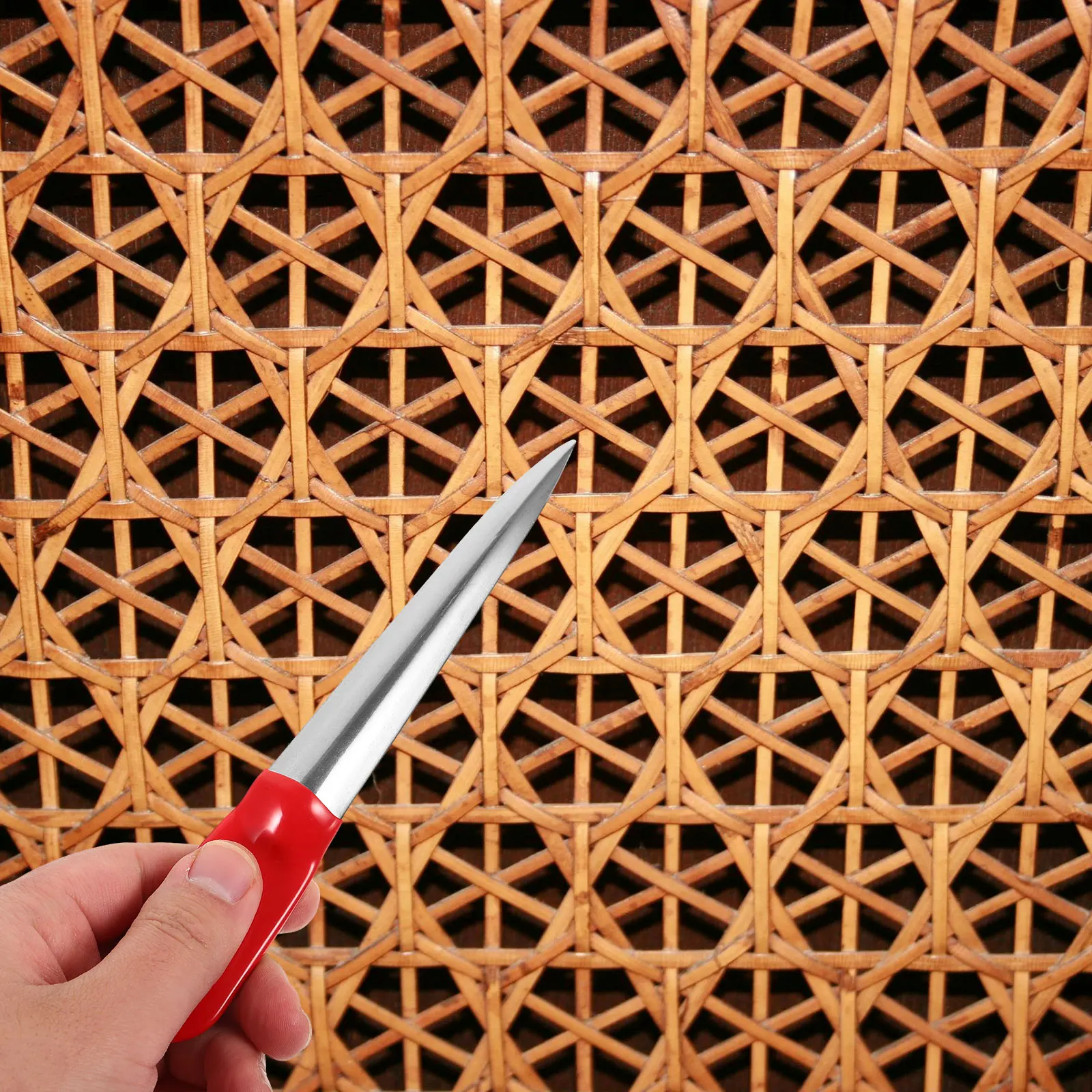

Pry Tool Set Metal Wicker Repairing Tools Rattan Basket Weaving Supplies Durable Stable Long Lasting Furniture Repair Webbing
