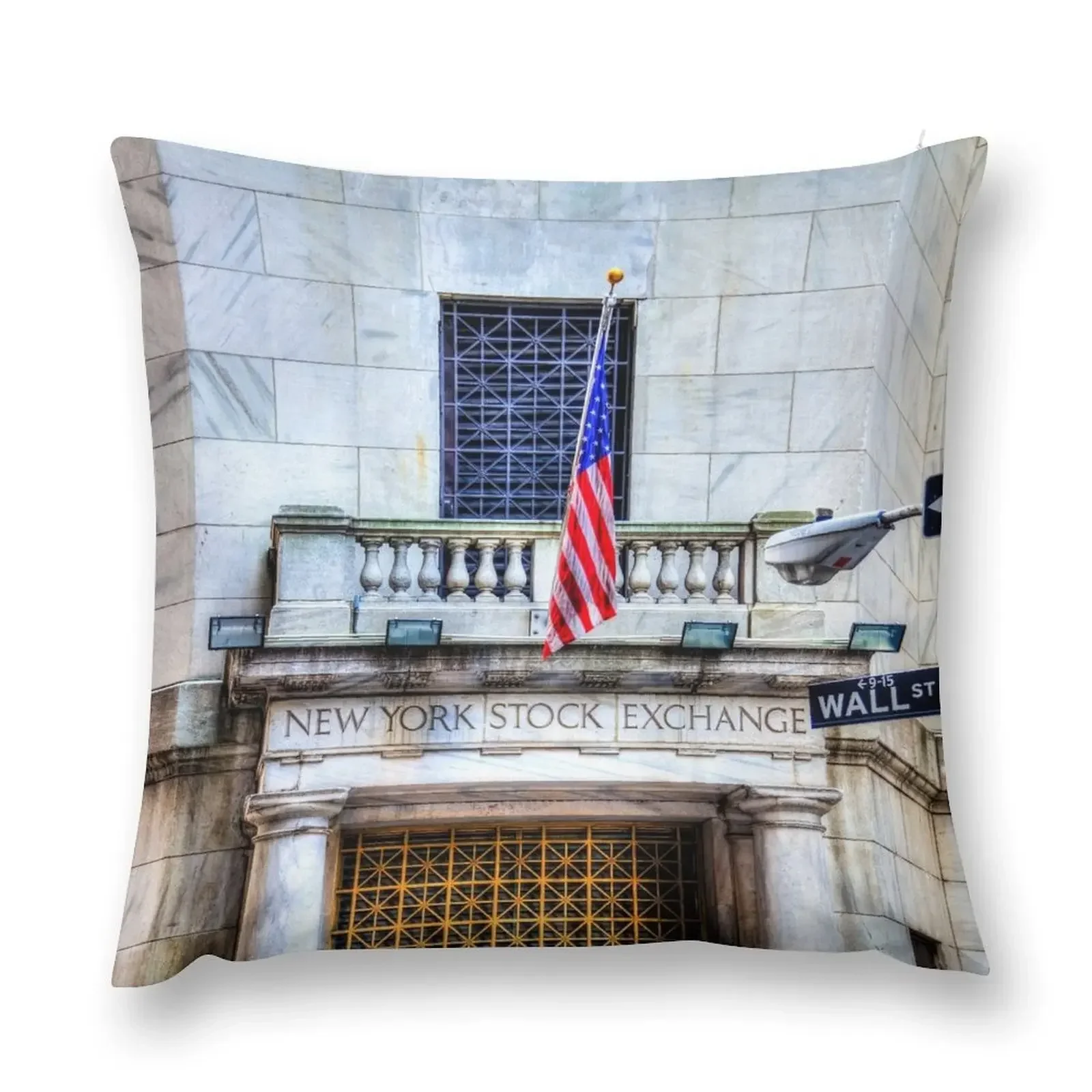 

New York Stock Exchange, Wall Street, NYC Throw Pillow luxury decor Anime pillow