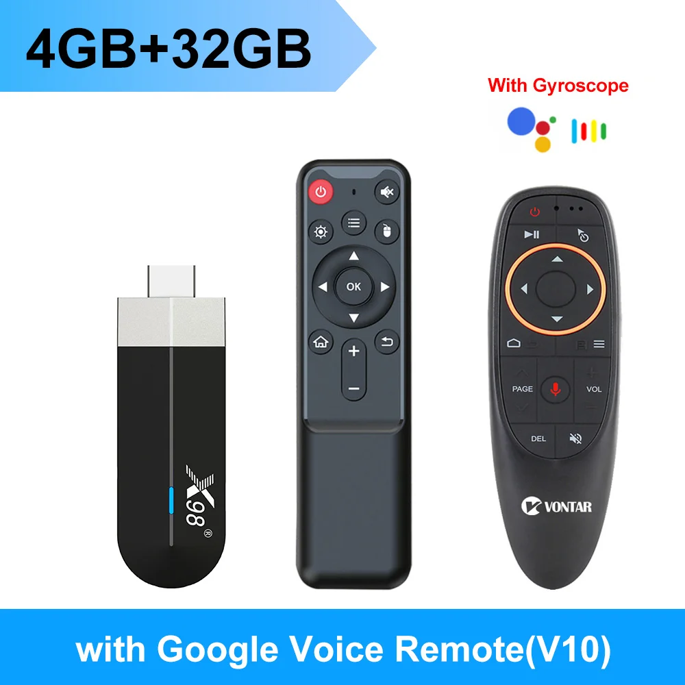 X98 S500 4GB 32GB AV1 Android 11 TV スティック Amlogic S905Y4