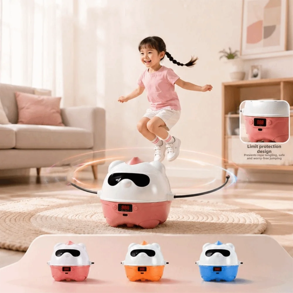 Intelligent Electric Rope Skipping Machine with Remote Control LED Display Jump Rope Machine Automatic Counter Wireless