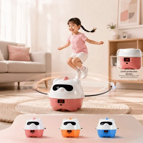 Intelligent Electric Rope Skipping Machine with Remote Control LED Display Jump Rope Machine Automatic Counter Wireless