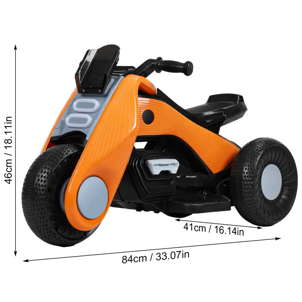 6-V-Kindermotorrad, elektrisches Dreirad für Kinder, Kinder-Auto-Spielzeug, batteriebetriebenes Elektrofahrzeug für Kinder, 3 Räder