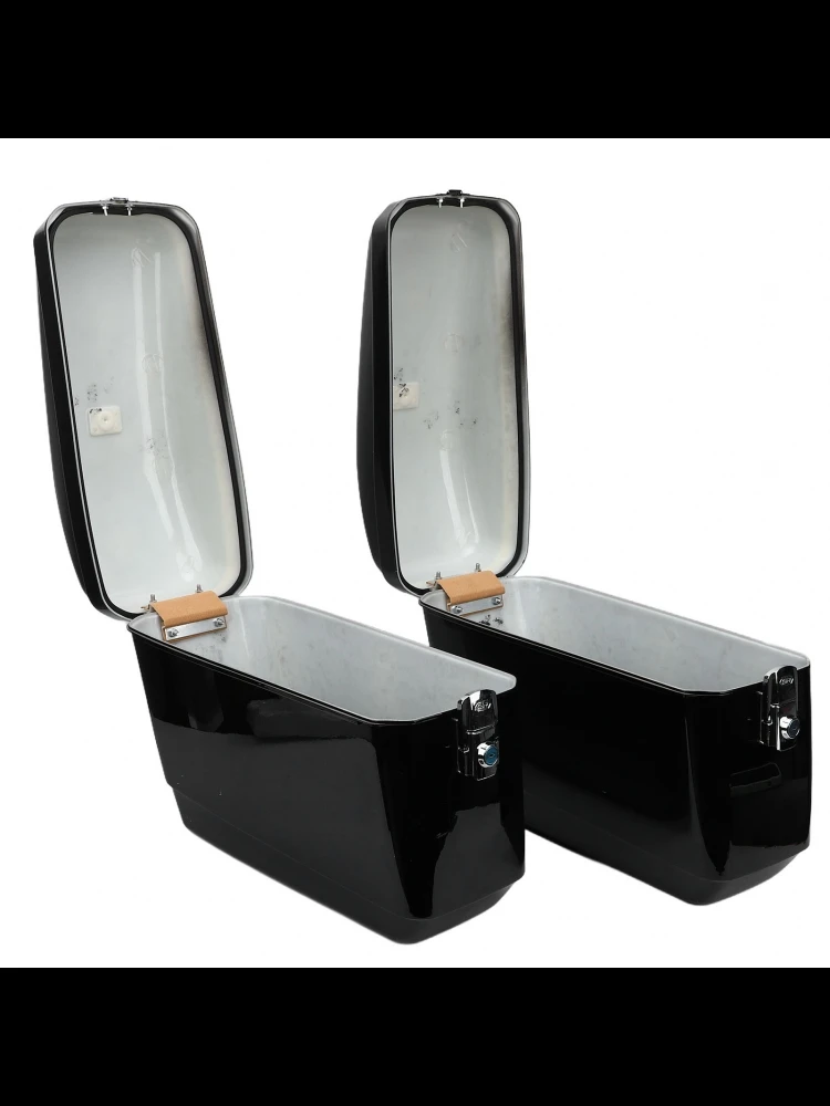 Sacoches rigides pour moto, capacité 45L, résistantes aux intempéries, avec clés et kit de montage