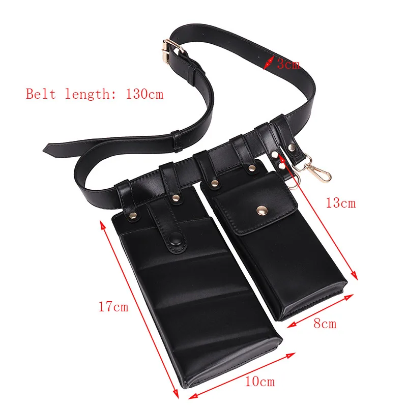 2 Pcs Women Waist Bag Hip Hop Leather Belt Bags Tactical Crossbody Chest Bag Female Fanny Pack Small Designer Luxury Hip Pocket