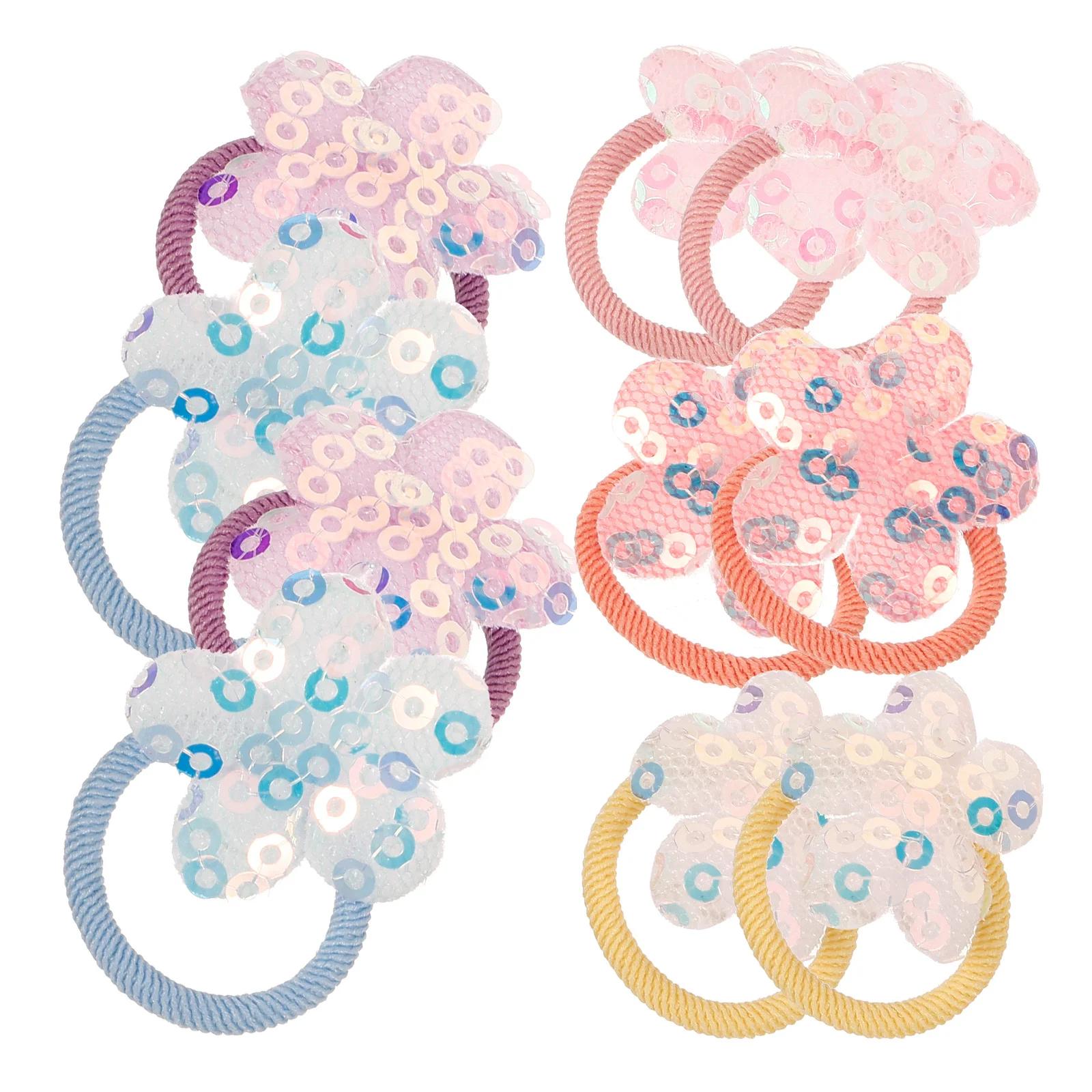 

10Pcs Pet Hairbands Elastic Rubber Bands Puppy Hair Ties for Small Dogs Cats Rabbits Festival Daily Use Grooming Salon