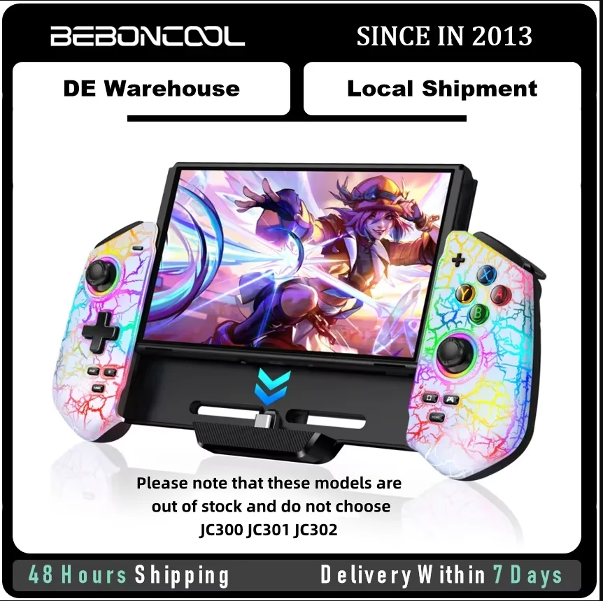 JC302 وحدة تحكم التبديل اللاسلكية التبديل برو تحكم يده مع أعواد تأثير القاعة مقبض كبير تحكم للتبديل/OLED #1