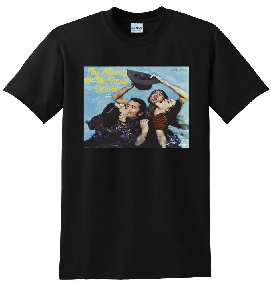 THE MAMAS AND THE PAPAS T SHIRT deliver vinyl cd cover SMALL MEDIUM LARGE XLHigh Quality 100%Cotton Short Sleeve