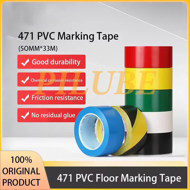 471 PVC Floor Marking Tape Landmark Stickers Easy To Tear Acid and Alkali Resistant Original Product