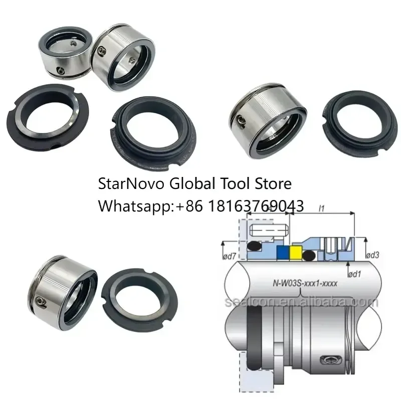 2026 Hot！ Sealcon W03/N36 Spring Mechanical Shaft Seal for Pump Stainless Steel Waterproof FKM Bellow Seal 20-75mm