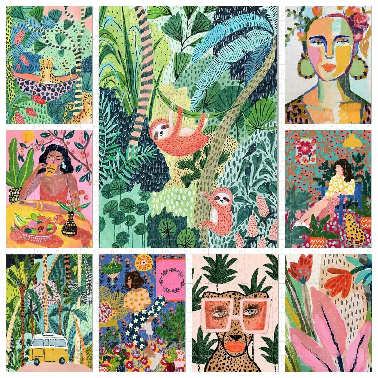 

Пазлы для взрослых (500/1000/1200/2000 элементов): Девочка, Автомобиль, Цветы, Коала, Леопард. Развивающая игрушка, идеальный подарок на праздник, для творчества и развлечений.