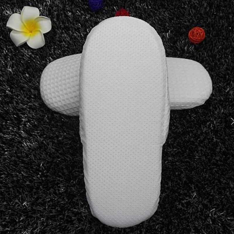 Chinelos de toe branco fechado, adequado para a maioria dos homens e mulheres, adequado para spas, convidados do partido, restaurantes e viagens, 5 pares