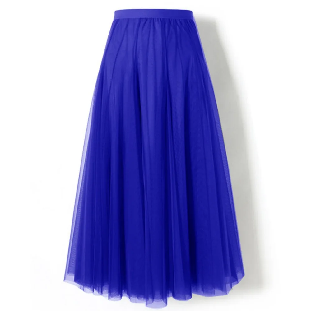 2025 Large Swing Skirt A- Line Tulle Skirt Mid-Length Skirt High Waist Slimming Dance Dress Skirts for Women Summer  Y2k Clothes
