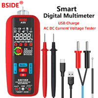 BSIDE A5X Smart Digital Multimeter Profesional AC DC Current Voltage Tester LCD Auto Range Capacitance Ohm Temp Diode VFC Hz NCV