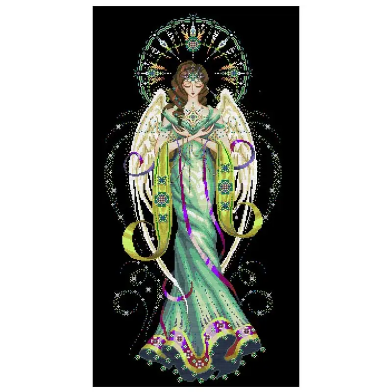 Sun and Star Goddess Patterns Counted Cross Stitch Sets 11CT 14CT DIY Handmade Cartoon Cross Stitch Kits Embroidery Needlework