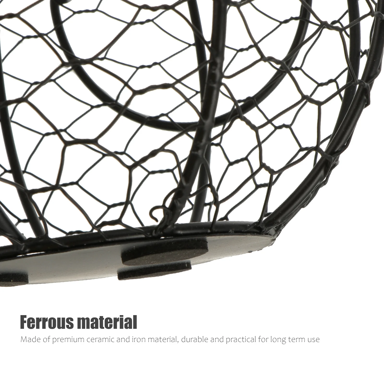 

1Pcs Chicken Shape Iron Basket Premium Ceramic Egg Holder Multiuse Storage for Snacks Fruits Home Decor Decoration