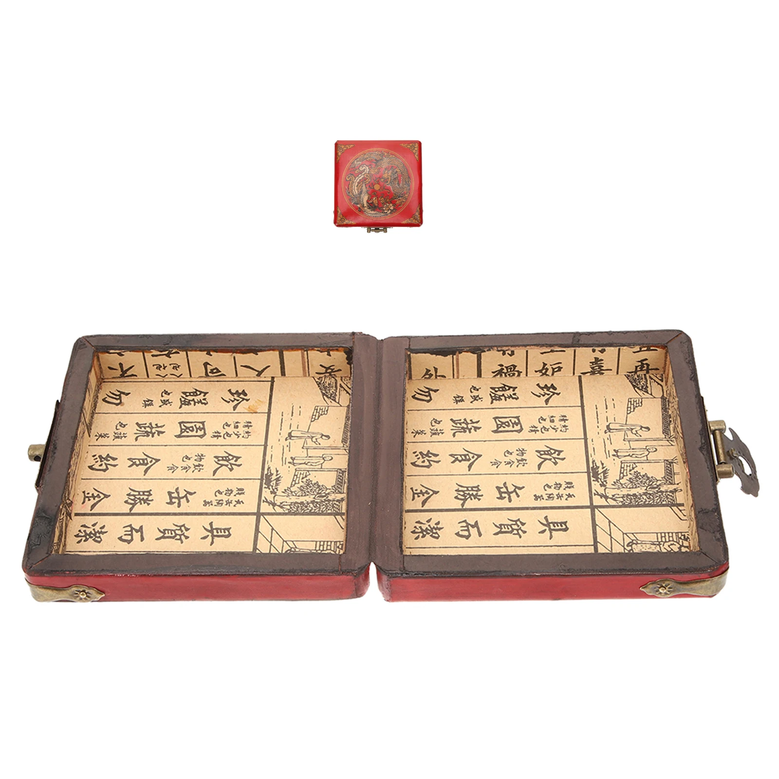 

Chinese Style Wooden Jewelry Box Multifunctional Organizer Storage Box for Jewelry Keepsakes Rings Earrings Necklace