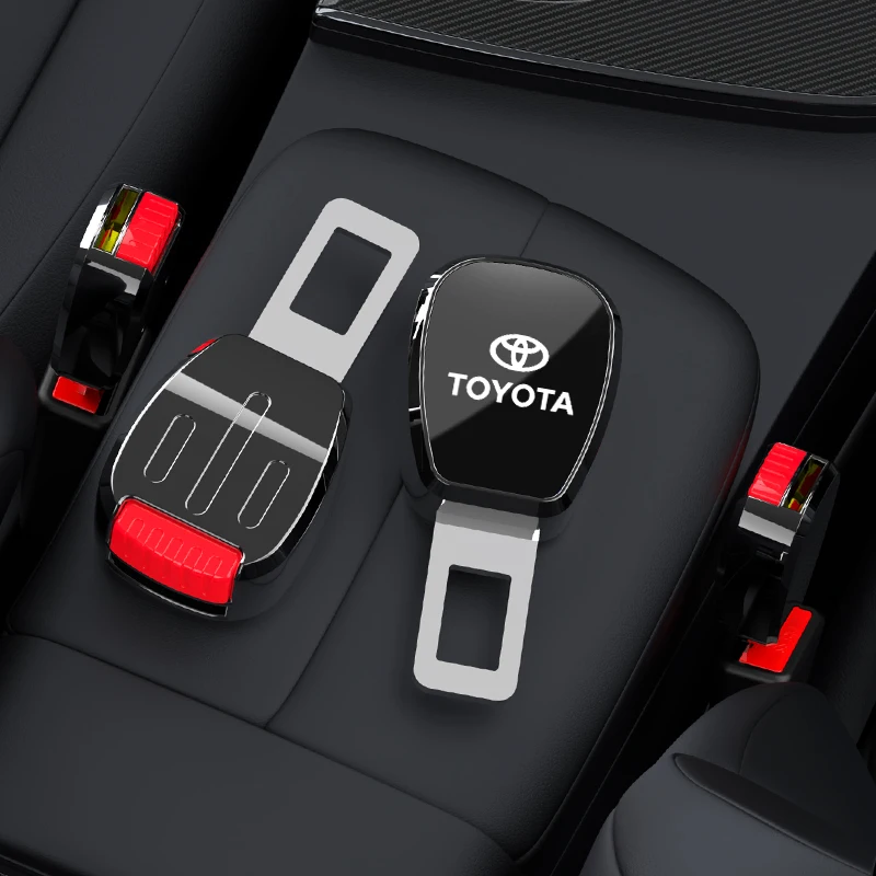 مقعد السيارة حزام كليب موسع سلامة حزام الأمان قفل مشبك اكسسوارات لتويوتا لاند كروزر يارس كورولا أفينسيس Rav4 أوريس CHR #3