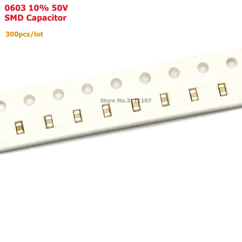 

300pcs/lot 330PF Error 10% 50V 331 330pf 0603 SMD Thick Film Chip Multilayer Ceramic Capacitor