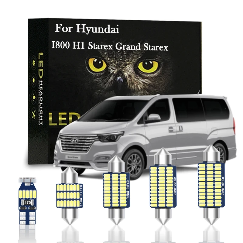 

Canbus interior Lights LED For Hyundai I800 H1 Starex Grand Starex 2002 2005 2006 2008 2009 2019 ix20 JC Car Accessories