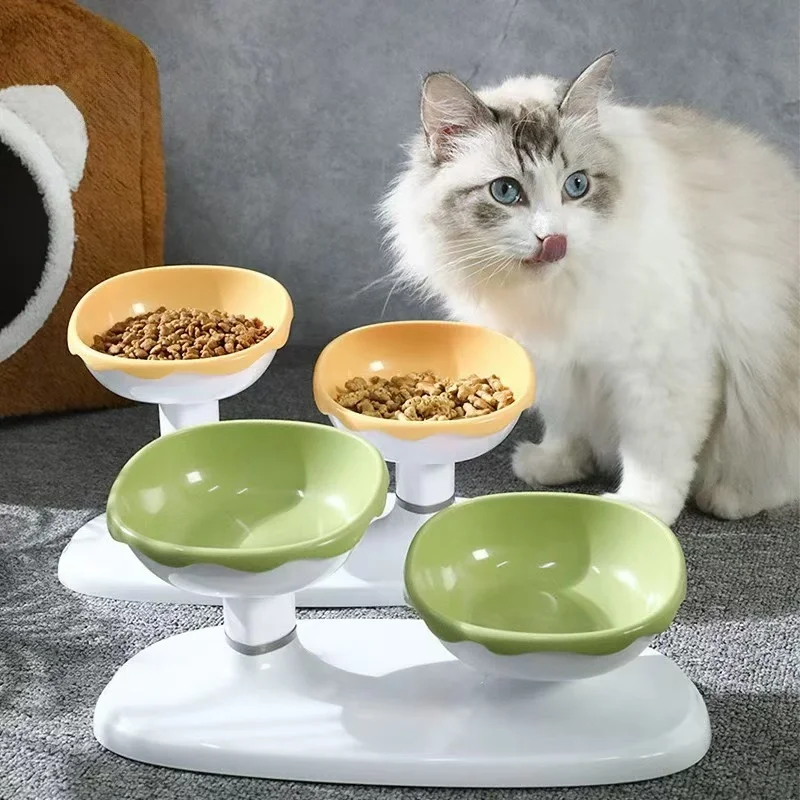 

Pet Feeder With Dual Adjustable Bowls And 3 Adjustable Heights, Suitable For Feeding And Drinking Pets Of Different Heights