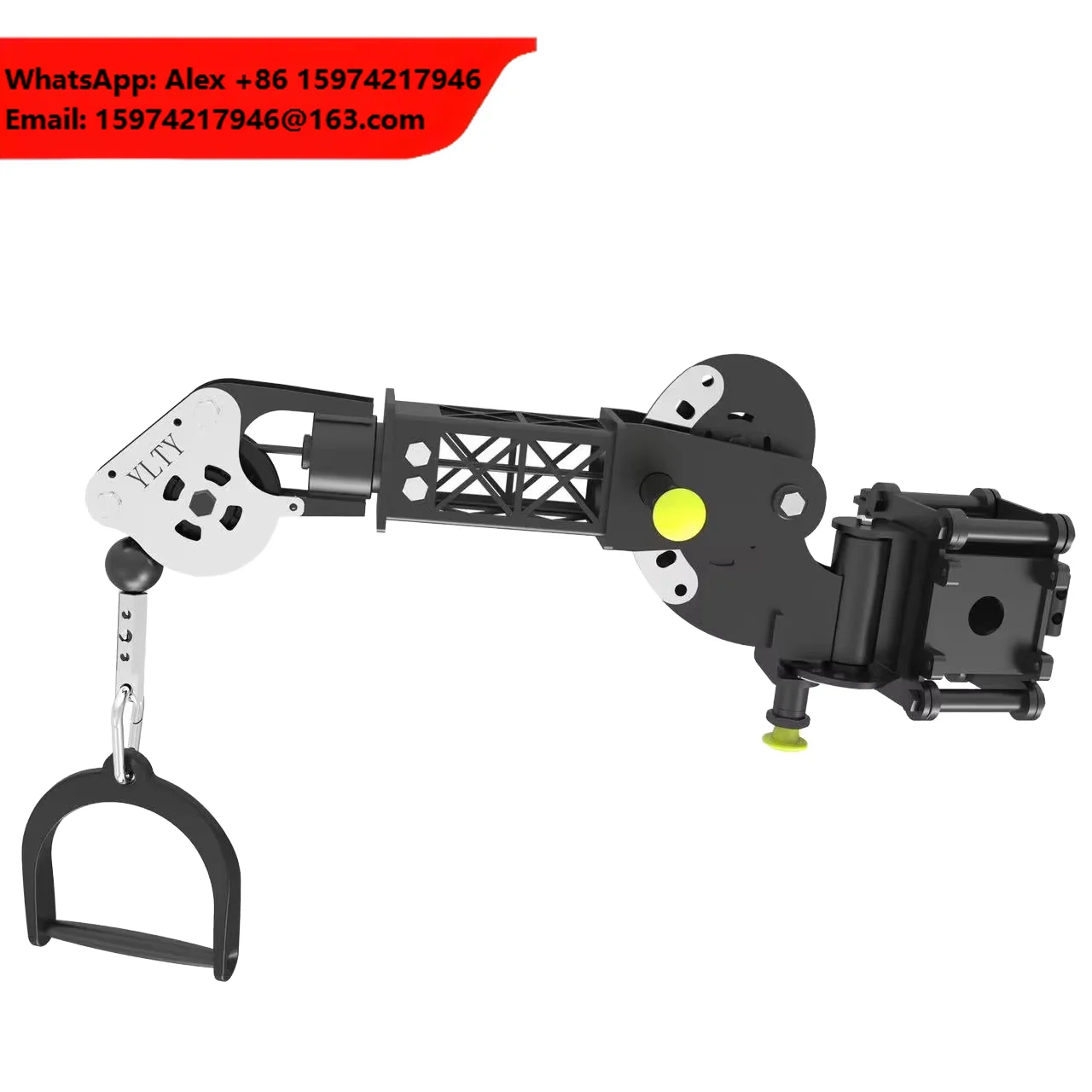 Upgraded Adjustable Steel Pulley System Tornado Arm Attachment Rack Core Muscle Training Fitness Equipment Add-On 25KG