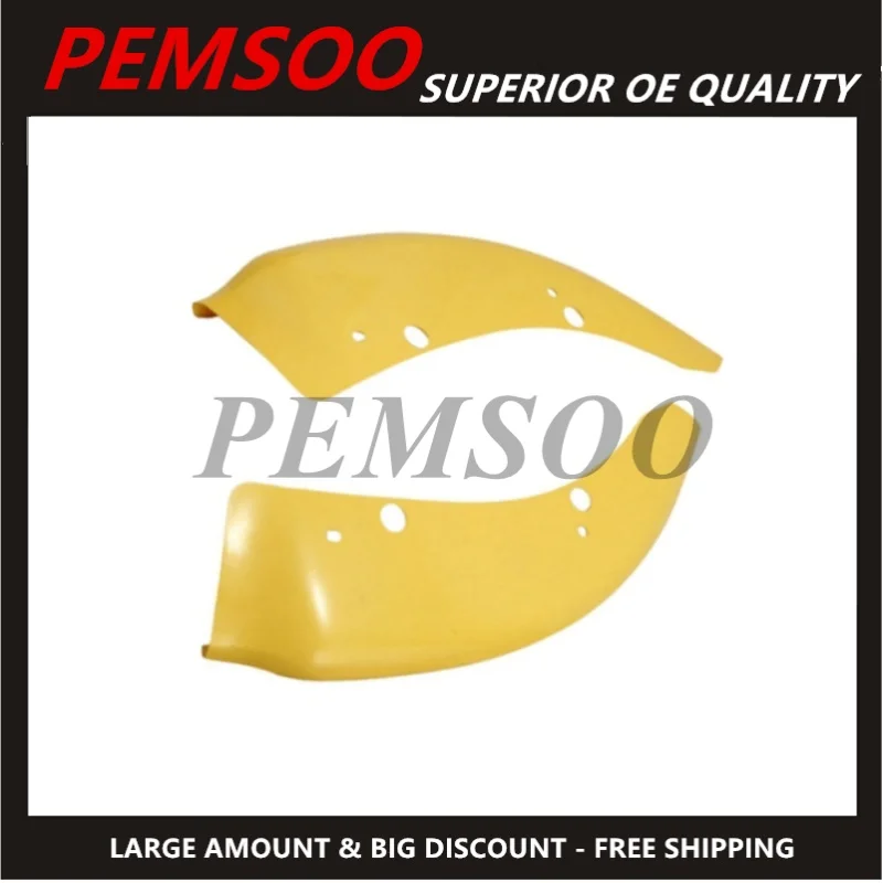 

New 1 Pair Front Bumper Lip Splitter Spoiler Protector Yellow 68327084AA 68327085AA for Dodge Charger SRT Scat