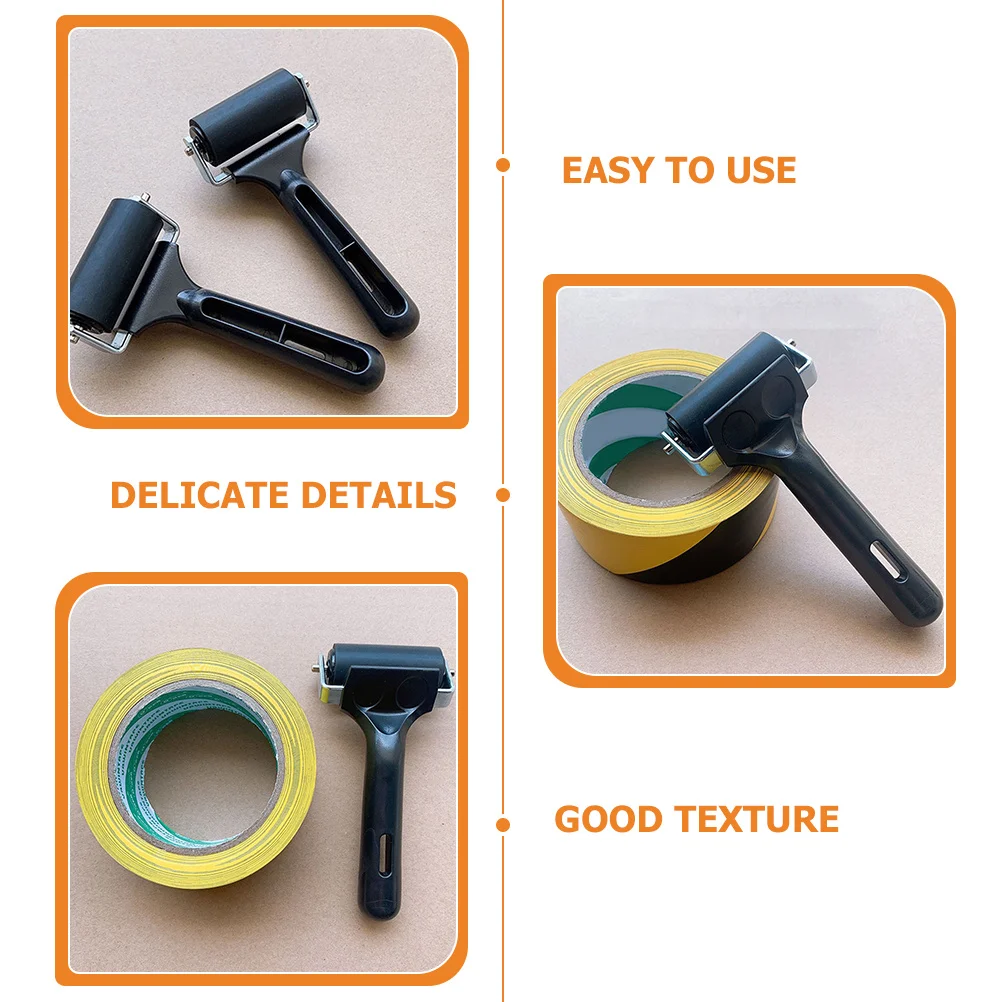 

2 pcs Oil Painting Printmaking Roller For Crafting Scrapbooking Ink Blocks Paper Art Smooth Lightweight Portable