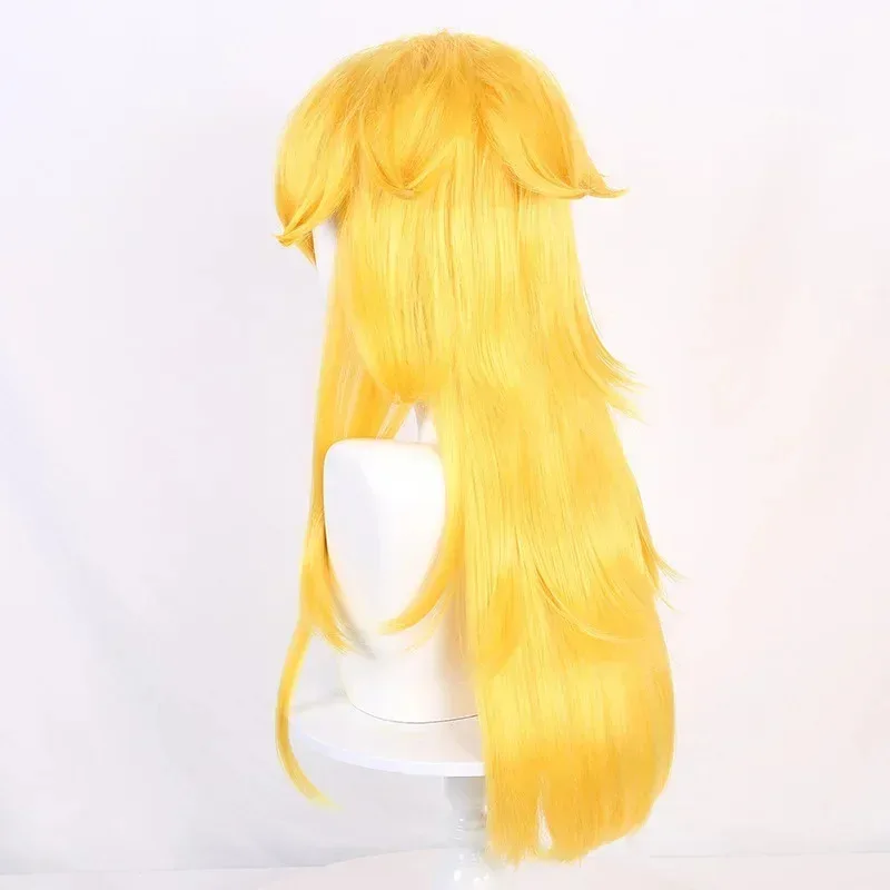 Anime Halloween mujeres princesa melocotón cosplay peluca sintética con estilo Peach girl disfraces de pelo dorado