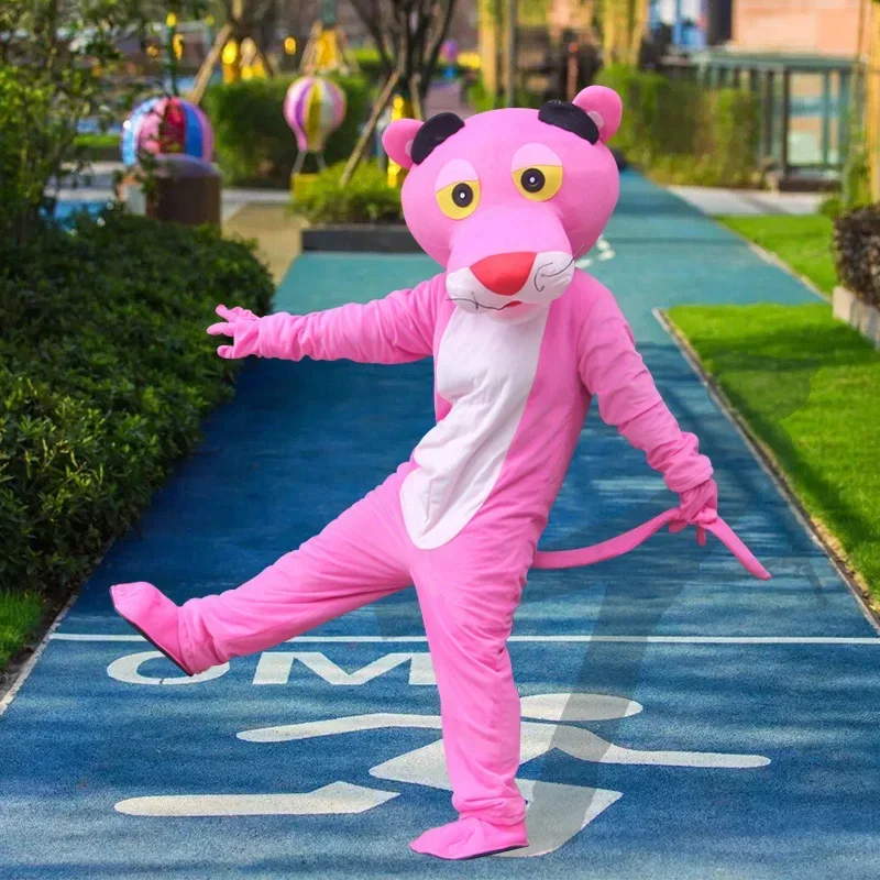 คอสเพลย์เสือดาวเสือดาวการ์ตูนMascotเครื่องแต่งกายโฆษณาพิธีวันเกิดชุดแฟนซีสัตว์CarnivalดําเนินการProp