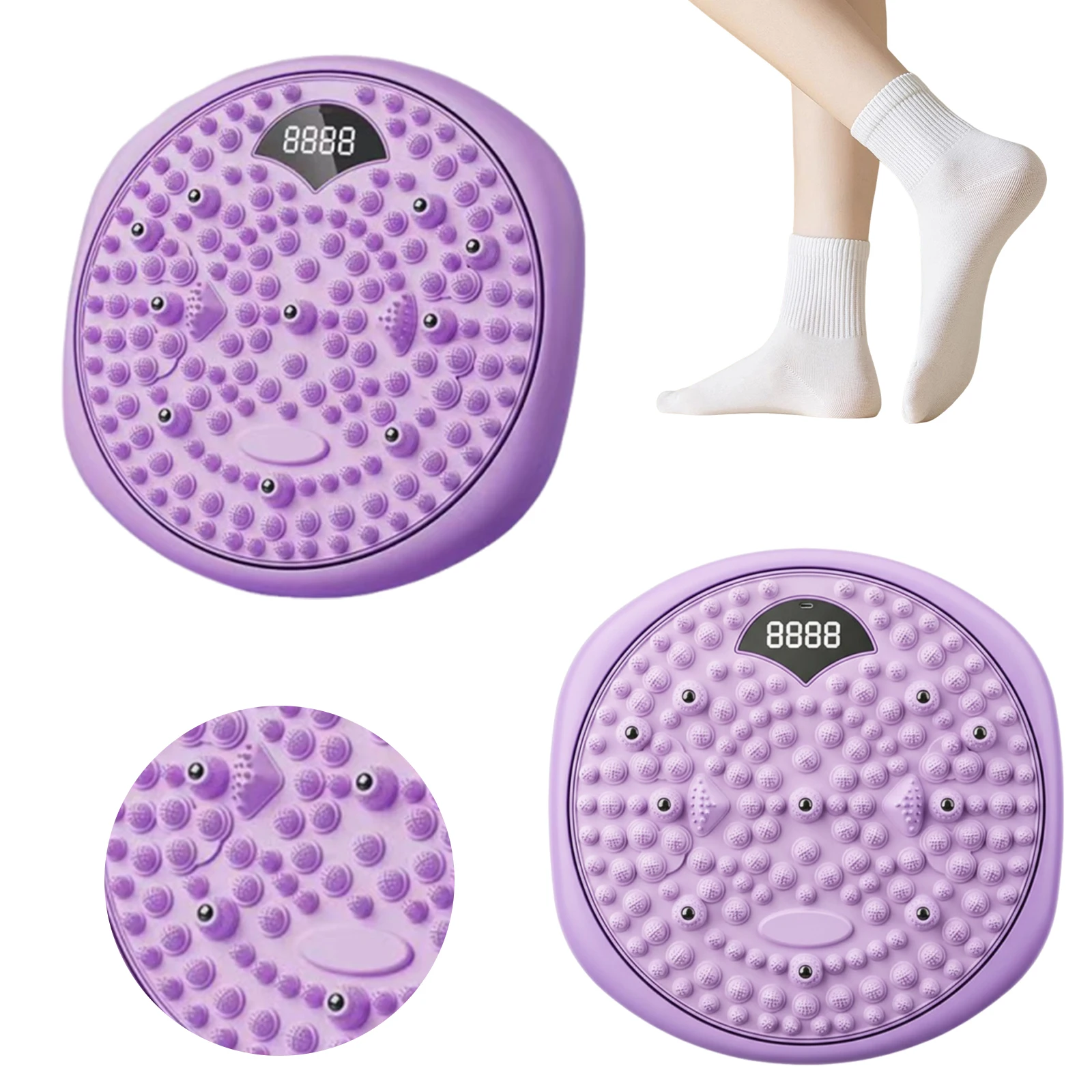 

Магнитный коврик для акупрессуры Type-C, зарядка, массаж ног, фитнес-доска, интеллектуальная машина для подсчета и скручивания для живота, похудения