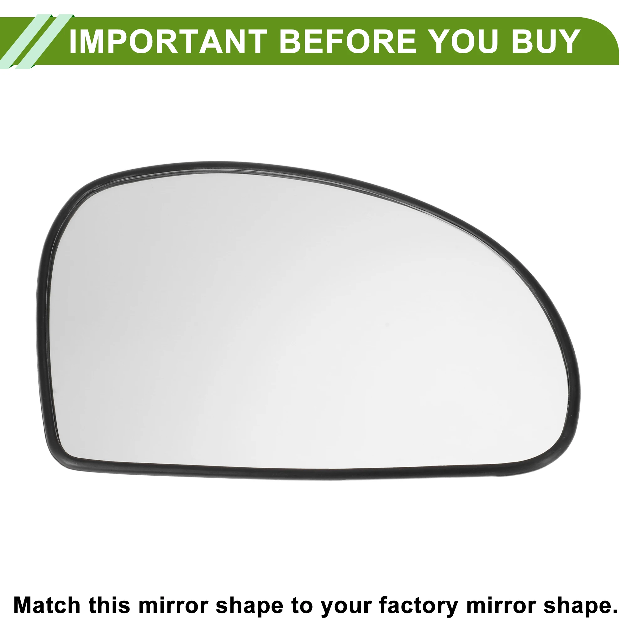 

UXCELL Left Mirror Glass Replacement for Kia Cerato No.876112F000