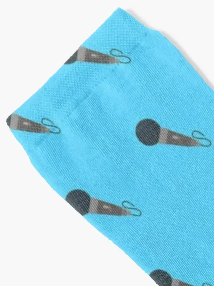 Microphone Mic Pattern Socks floral golf Lots Running Socks Female Men's