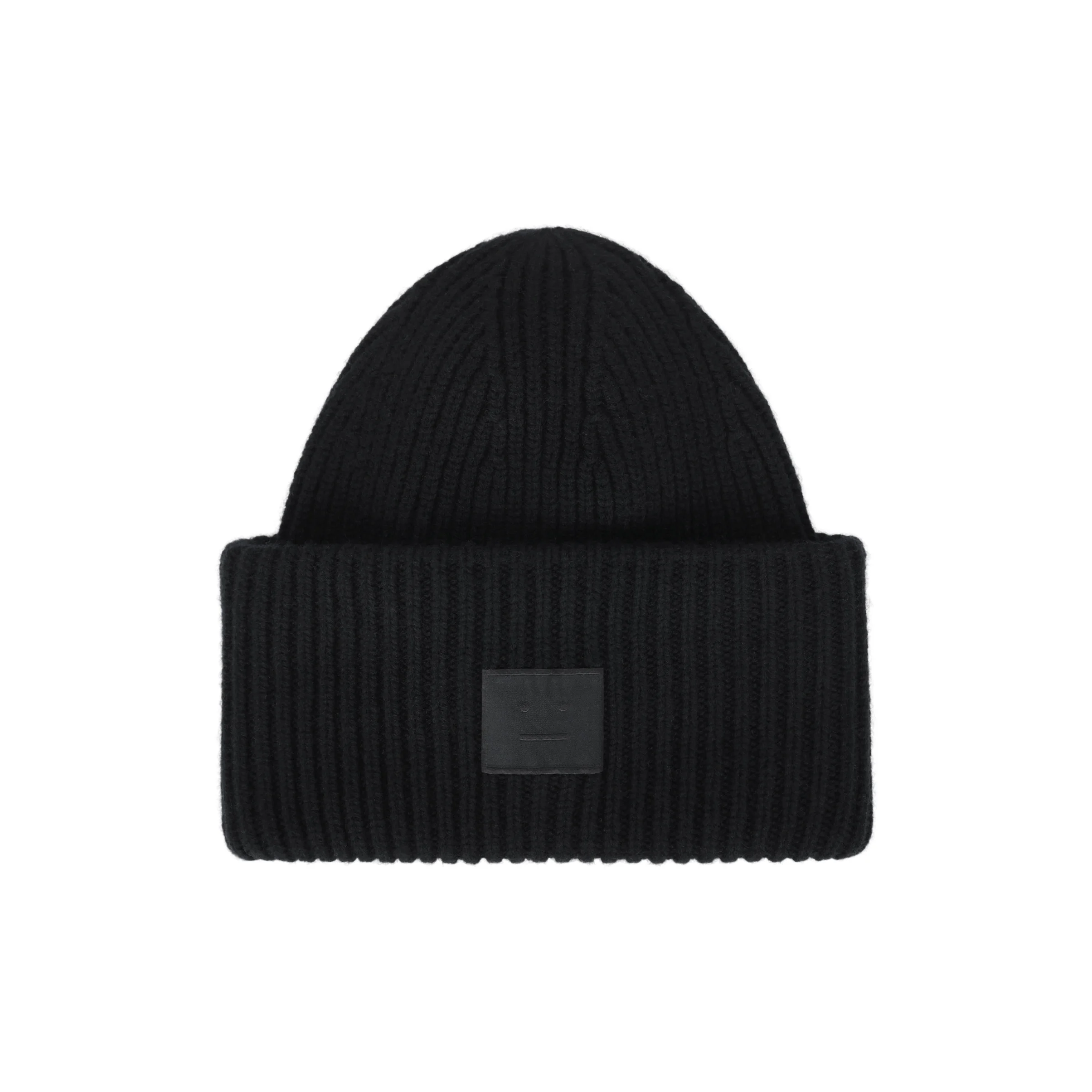 Acne Studios Wool/Nylon/Elastane Beanies Unisex Black C40424-900