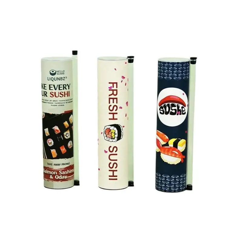 1Pcs Food Grade Sushi Mold Cone Push Up Paper Bucket Package Paper Box Round Sushi Push Box Wich Sauce Straw Bento Accessories