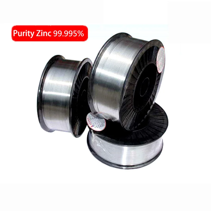 High Purity Zinc Wire Zinc Rods Electric Arc Spraying Zn Wires Diameter 0.3 0.5 0.8 1 1.2 1.5 2 2.5 3 4 5mm For Laboratory Use
