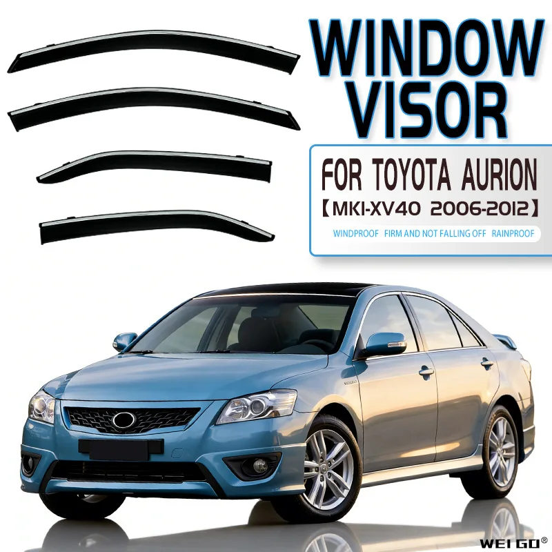 

Подходит для Toyota Aurion: дефлекторы окон, накладки на зеркала заднего вида, защита от дождя.