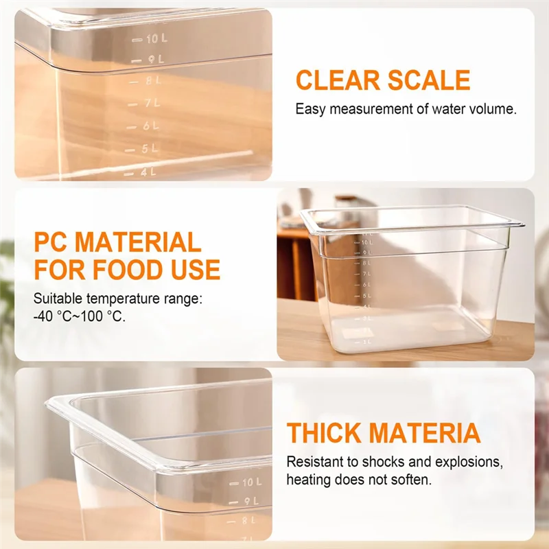 

HRBAJ-Контейнеры для плиты, коробки для ванн для мультиварки, перфорированные вакуумные наборы для мультиварки, кухонные инструменты