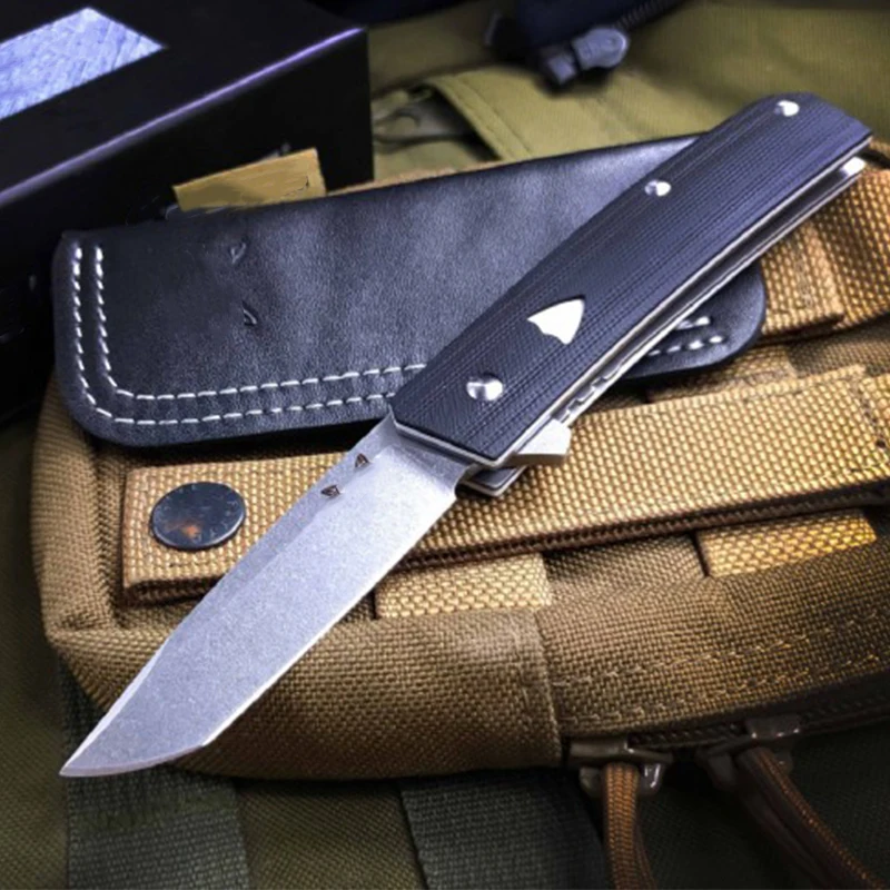 Outdoor BM 601 Folding Knife High Hardness 440C Blade G10 Handle Security Pocket Knives Portable EDC Tool