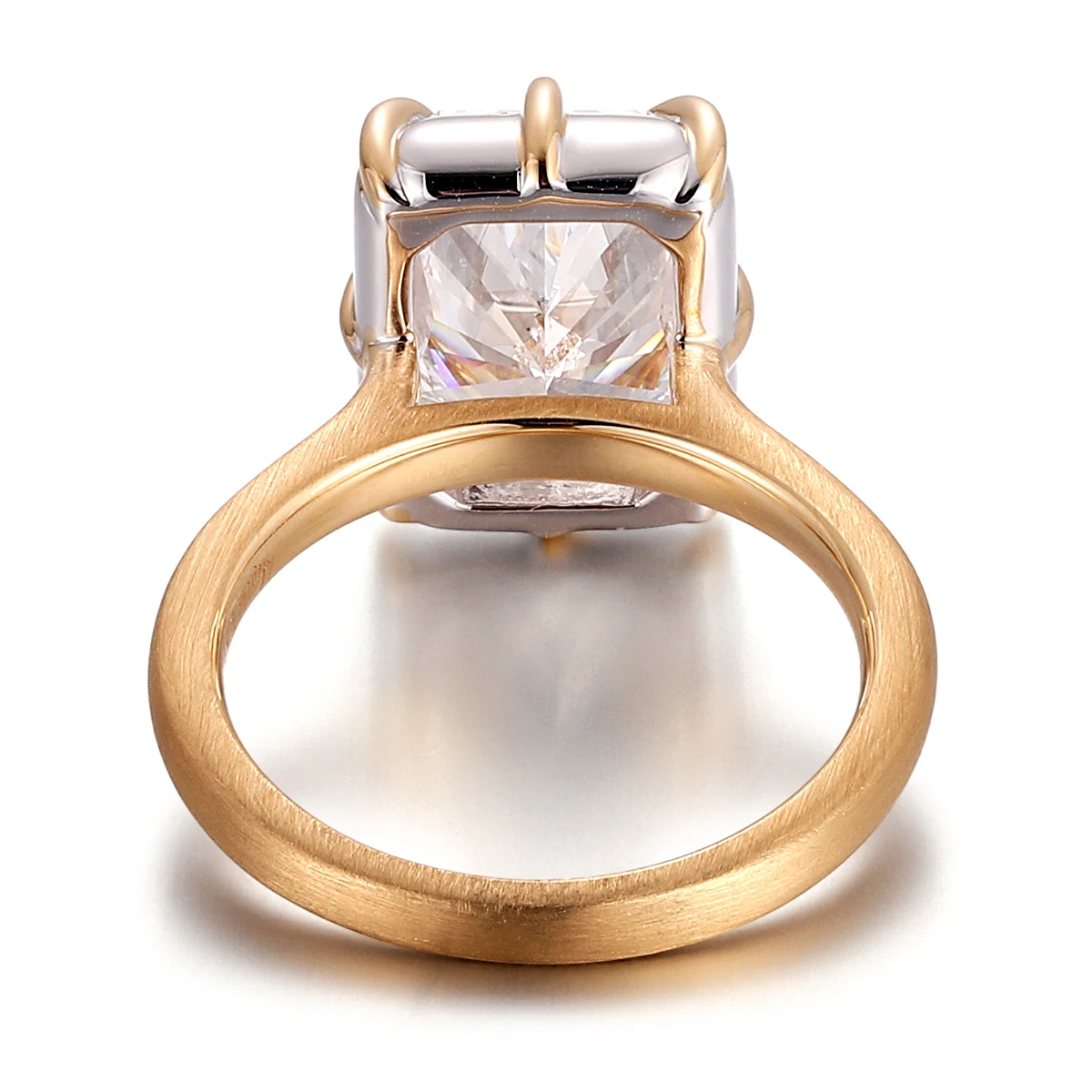 Provence Lab Grown Diamond Radiant Cut Engagement Rings for Women DEF/VS 4.5 CT Statement Rings for Wife with IGI Custom Ring