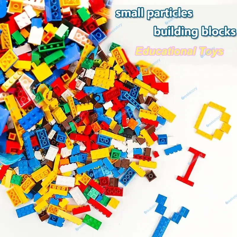 

Creative 125g/250g DIY Color Building Block Bulk Parts Classic Colorful Assembly Kids Educational Interactive Toys Bricks Gift