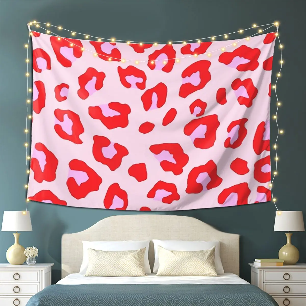 Leopard Print Tapestry Wall Hanging Aesthetic Home Decor Tapestries for Living Room Bedroom