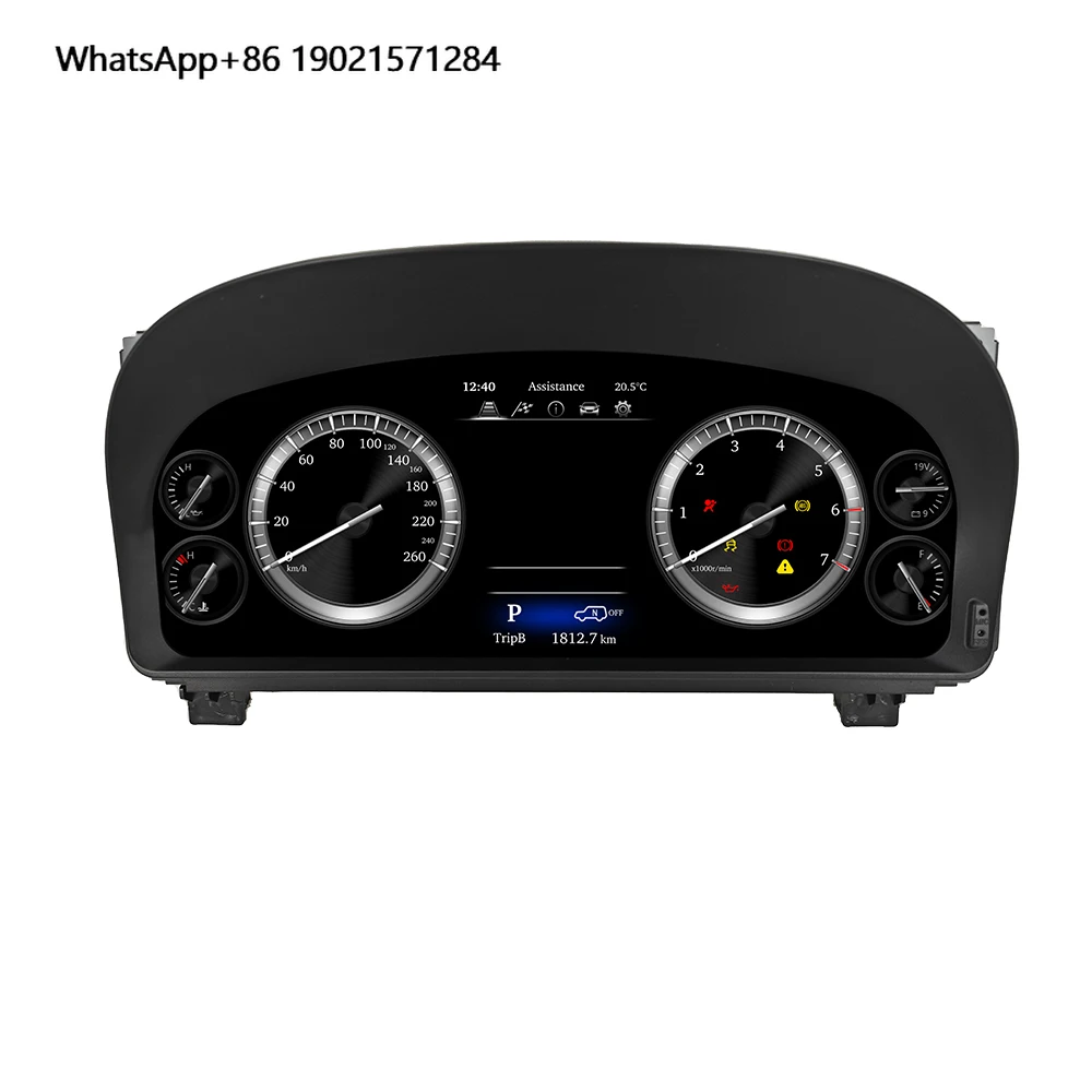 Prelingcar Digital Dashboard for  Alphard 2008-2014 Years Car Lcd Panel Speedometer Virtual Cockpit 	dashboard Cluster