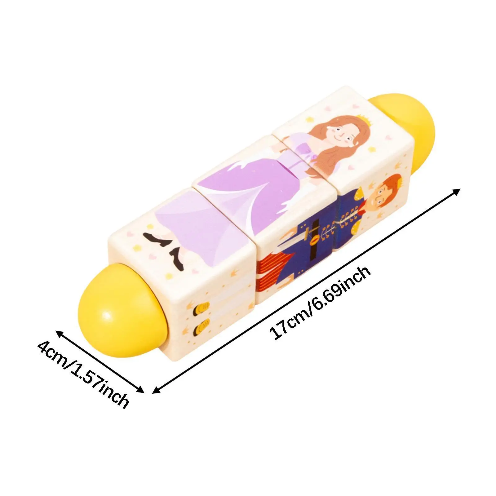 كتل دوارة دوارة، المهارات الحركية الدقيقة لعبة ألغاز خشبية شخصيات خرافية تحت عنوان لعبة تعليمية مبكرة للأطفال 1-3