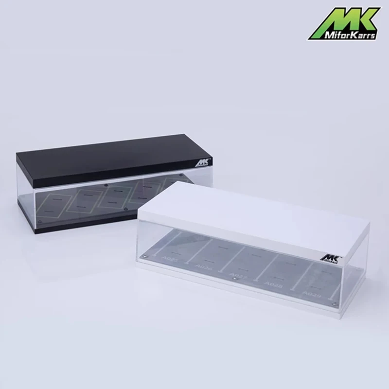 

1:64 Scale Car model Display Box Finished Product Parking Garage Scene Toy Collection Gift Dustproof Storage Rack Ornament