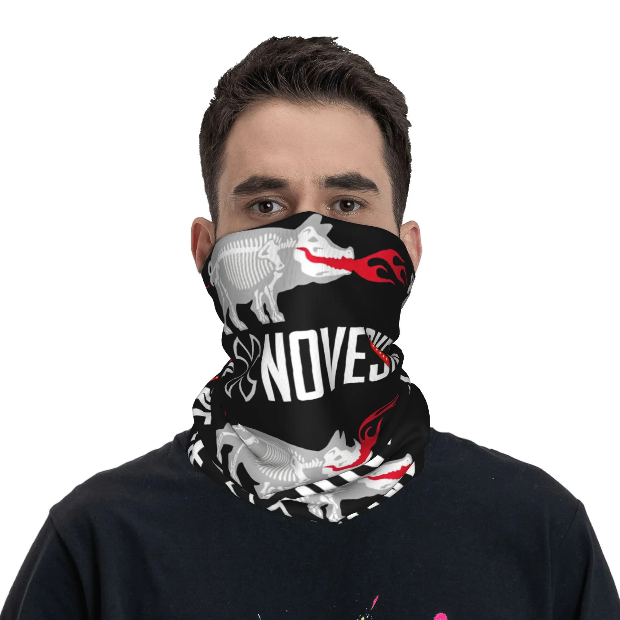 Noveske Rifleworks Bandana Neck Cover Printed Gun Face Scarf Multifunctional Balaclava Running for Men Women Adult All Season